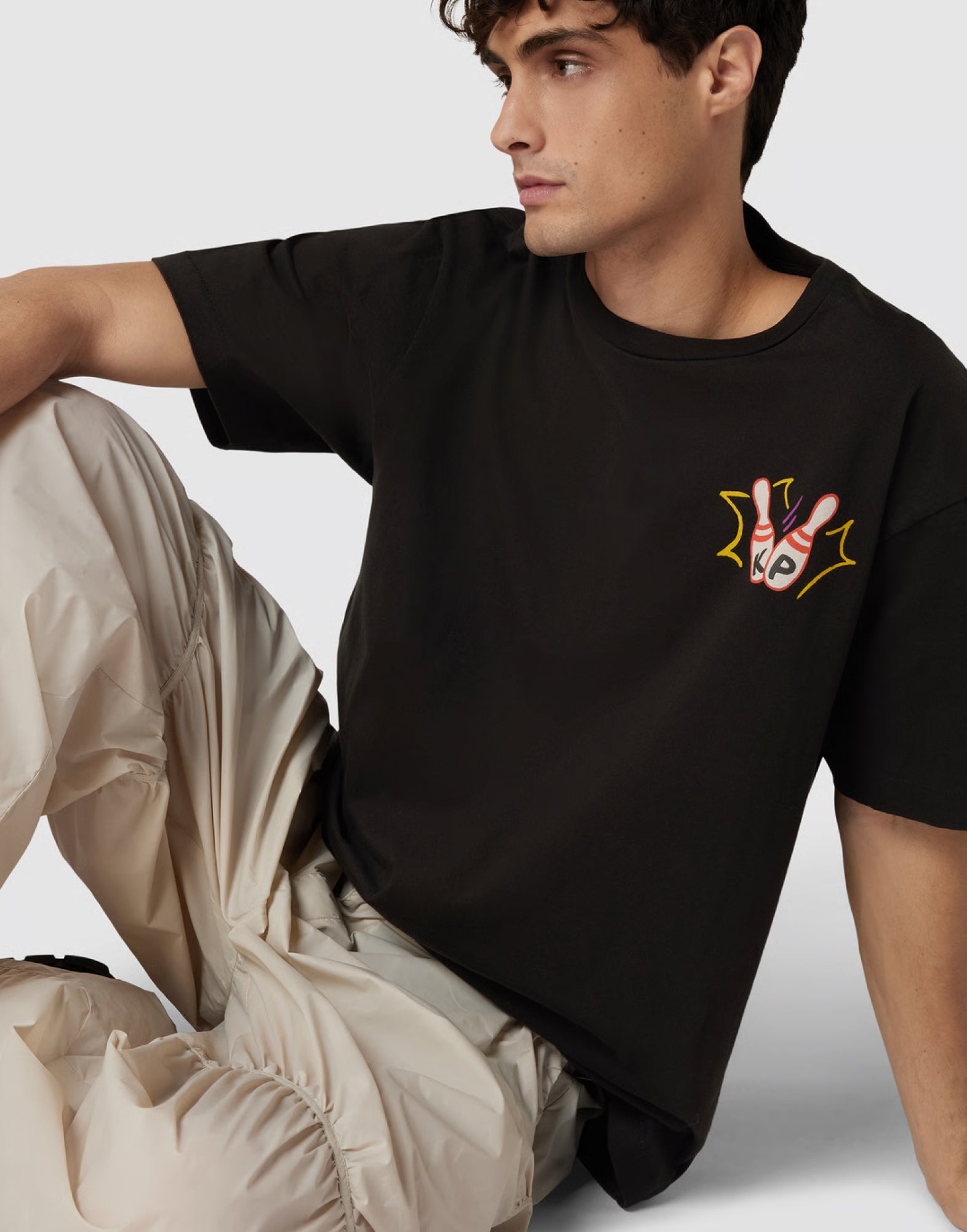 KENZO Oversized Bowling Team Logo T-Shirt for Men