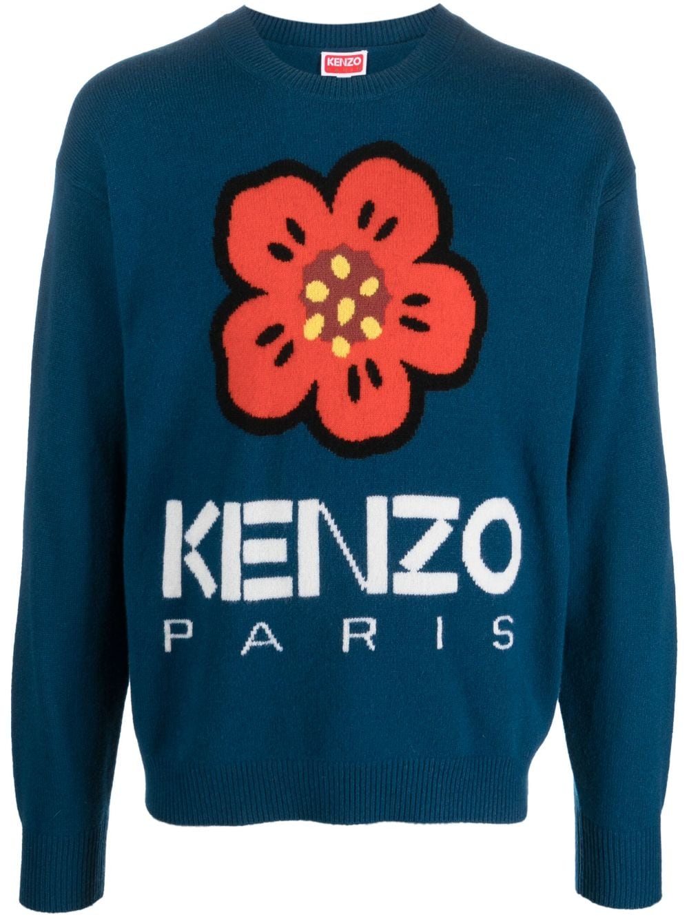 KENZO Regular Fit Embroidered Boke Flower T-Shirt - Size L