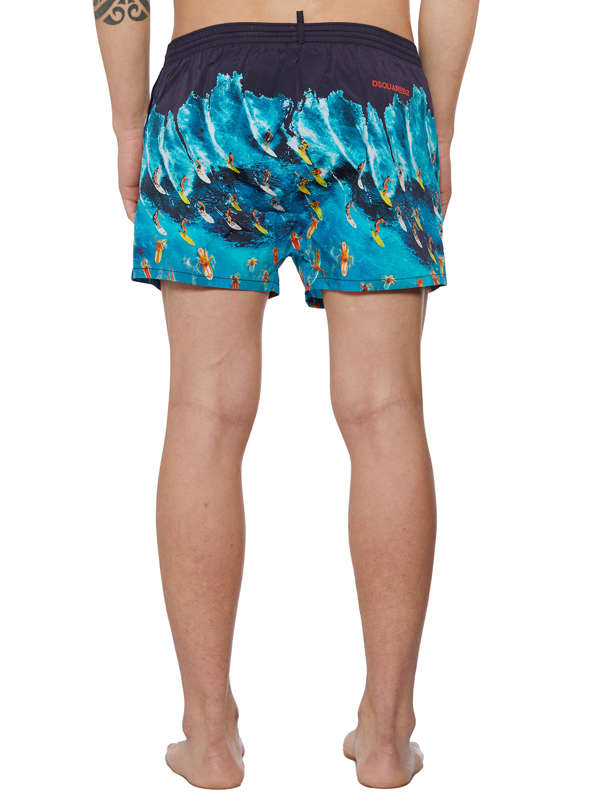 DSQUARED2 Men's Elastic Waist Beach Boxer Shorts - Size 48