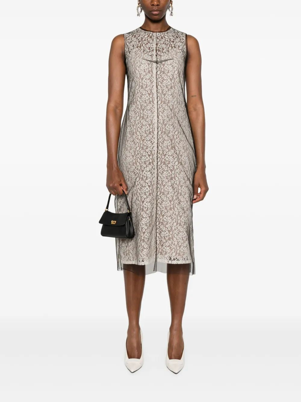 FENDI Cotton Lace Mini Dress for Women
