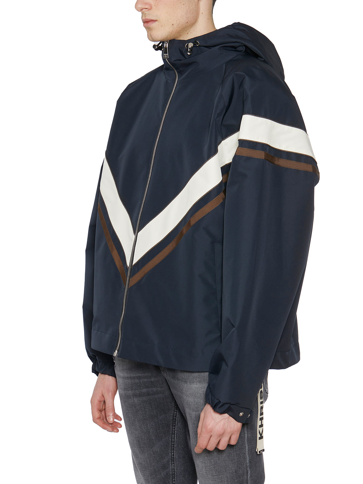 KHRISJOY Hooded Windbreaker for Men - Size 1