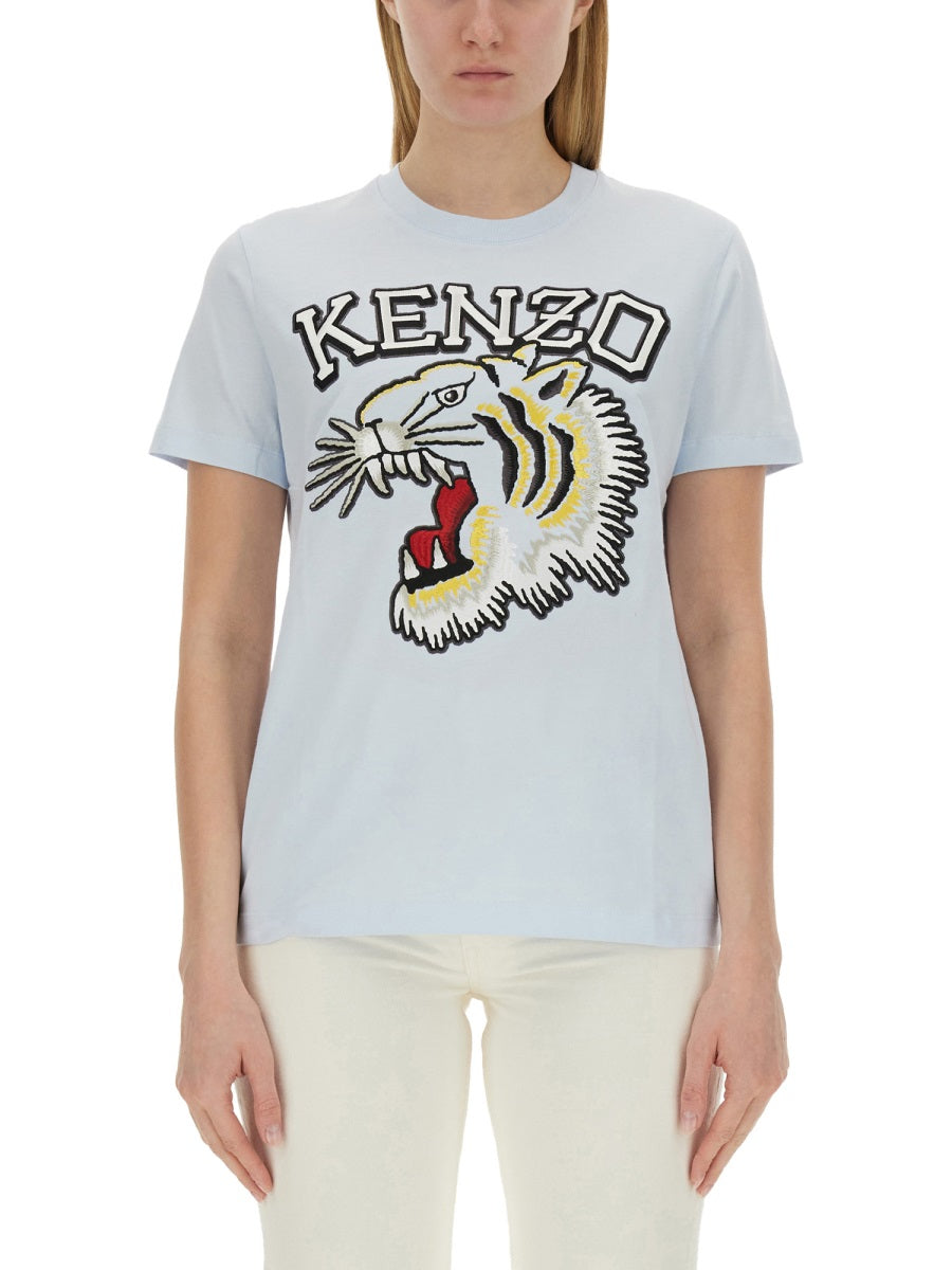 KENZO Embroidered Tiger T-Shirt - Regular Fit, Size S
