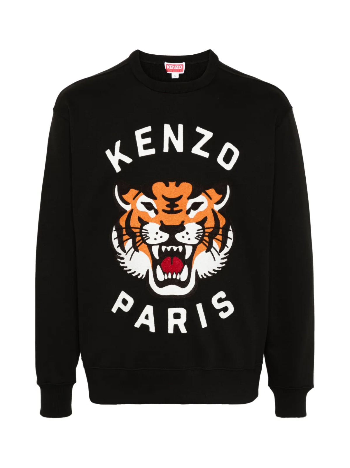 KENZO Lucky Tiger Logo Sweatshirt - Men's Round Neck Long Sleeve
