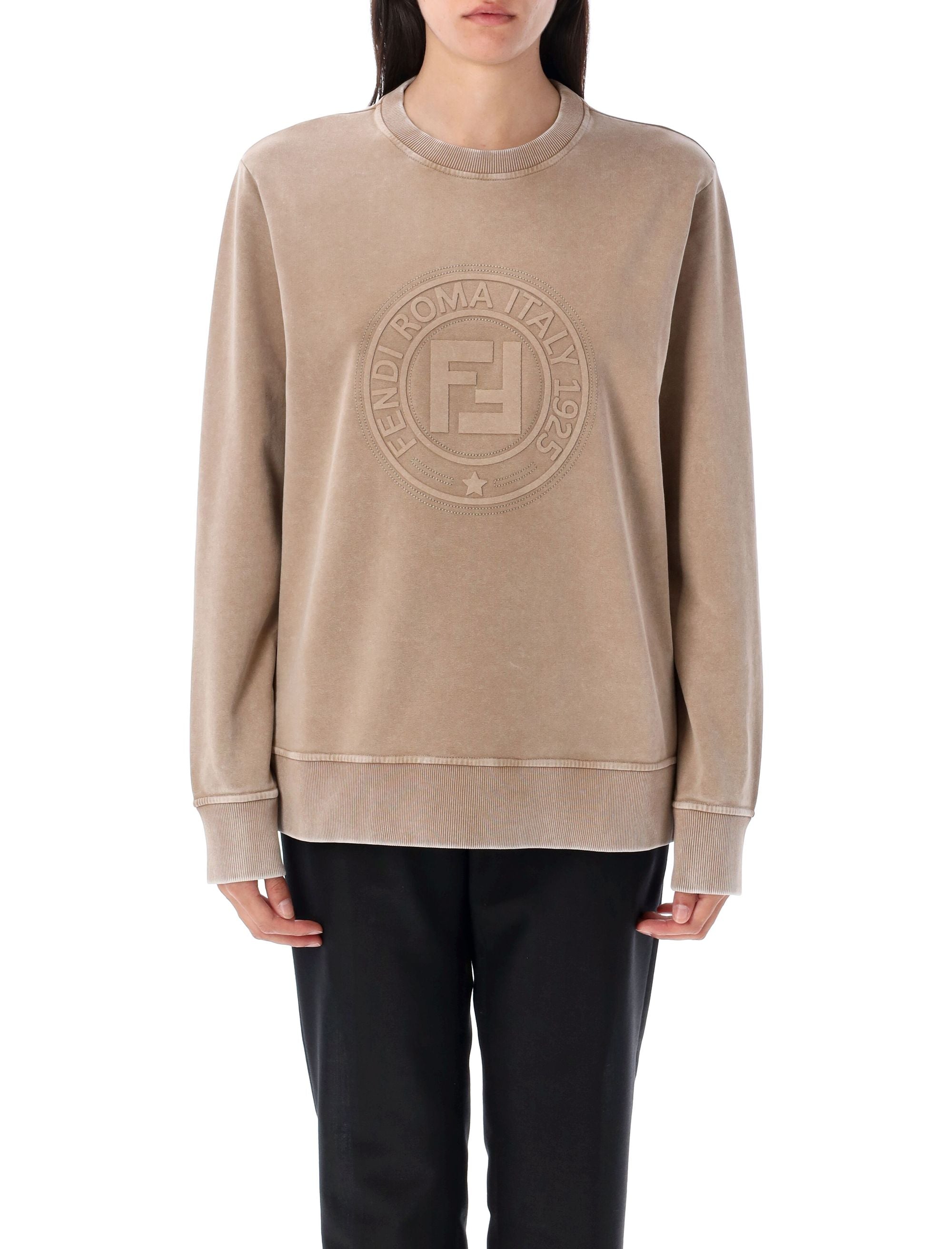 FENDI Vintage Effect Sweatshirt Size S for Women