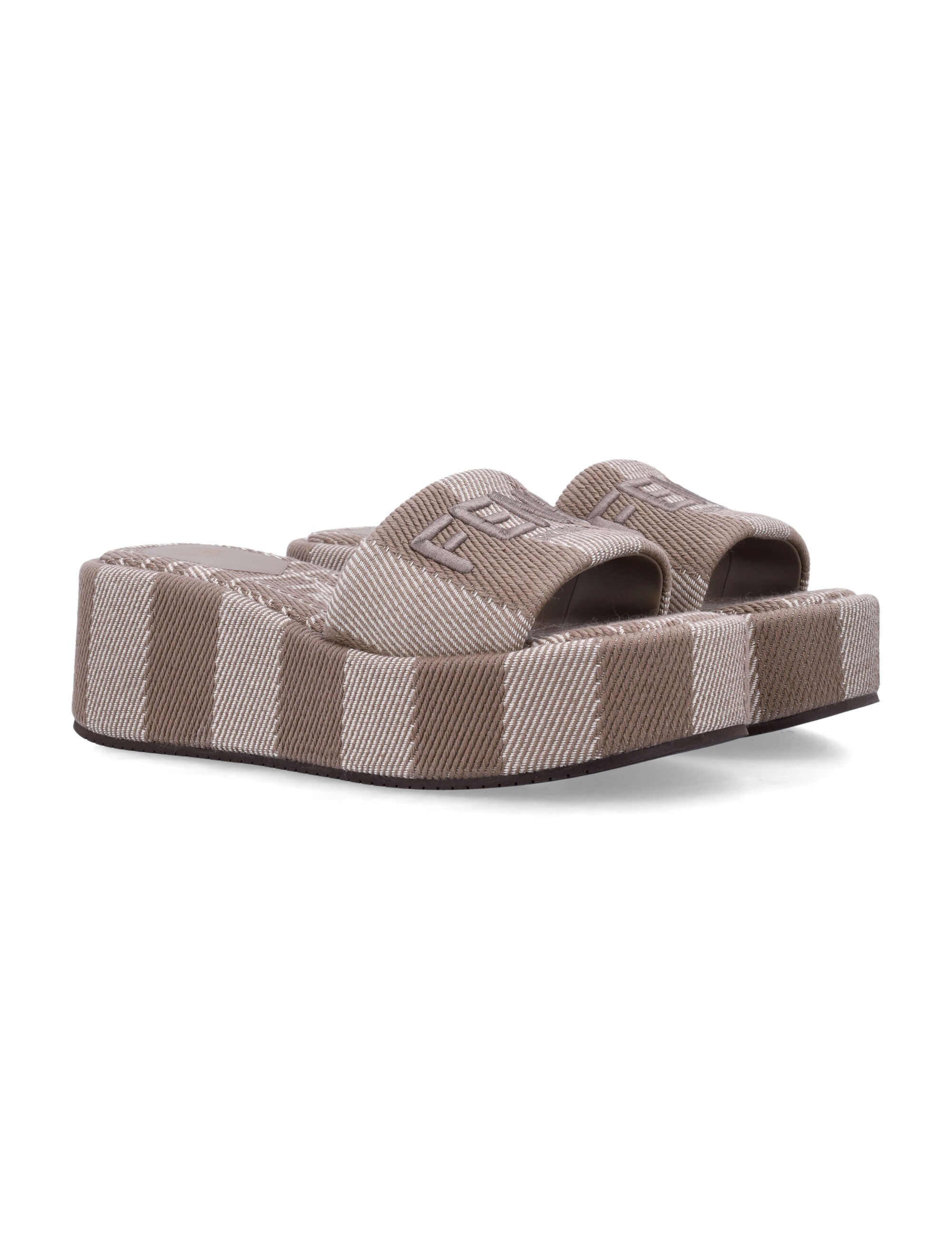 FENDI Luxury Slide Sandals with Platform Sole