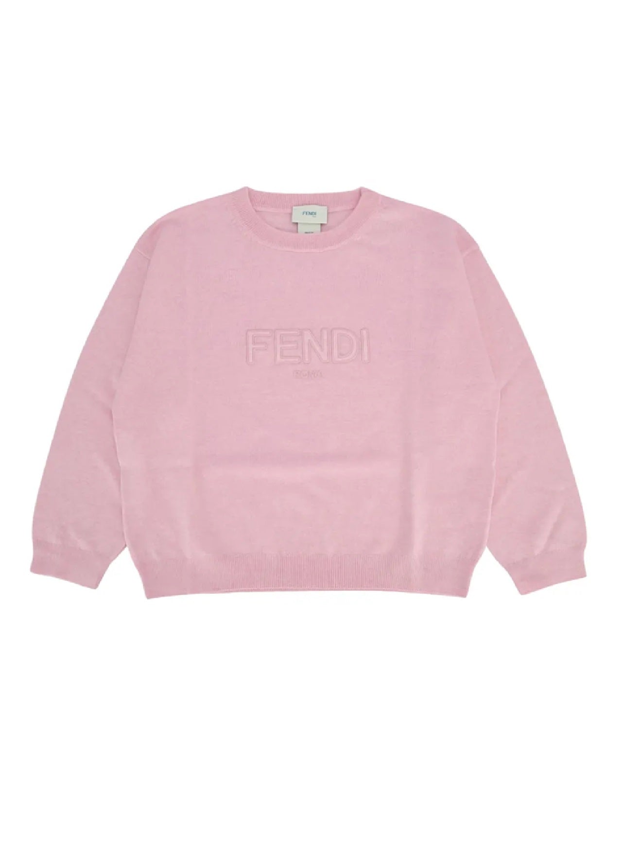 FENDI KIDS Light Wool Girocollo Sweater for Girls