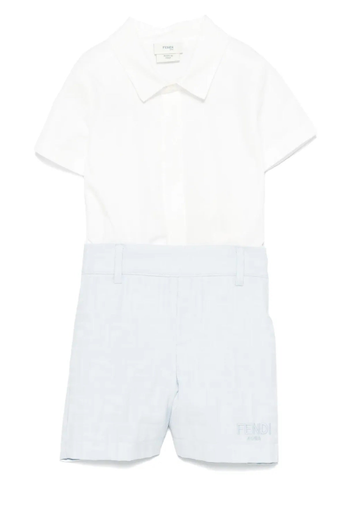 FENDI KIDS Mini Elegant Cotton Dress for Kids