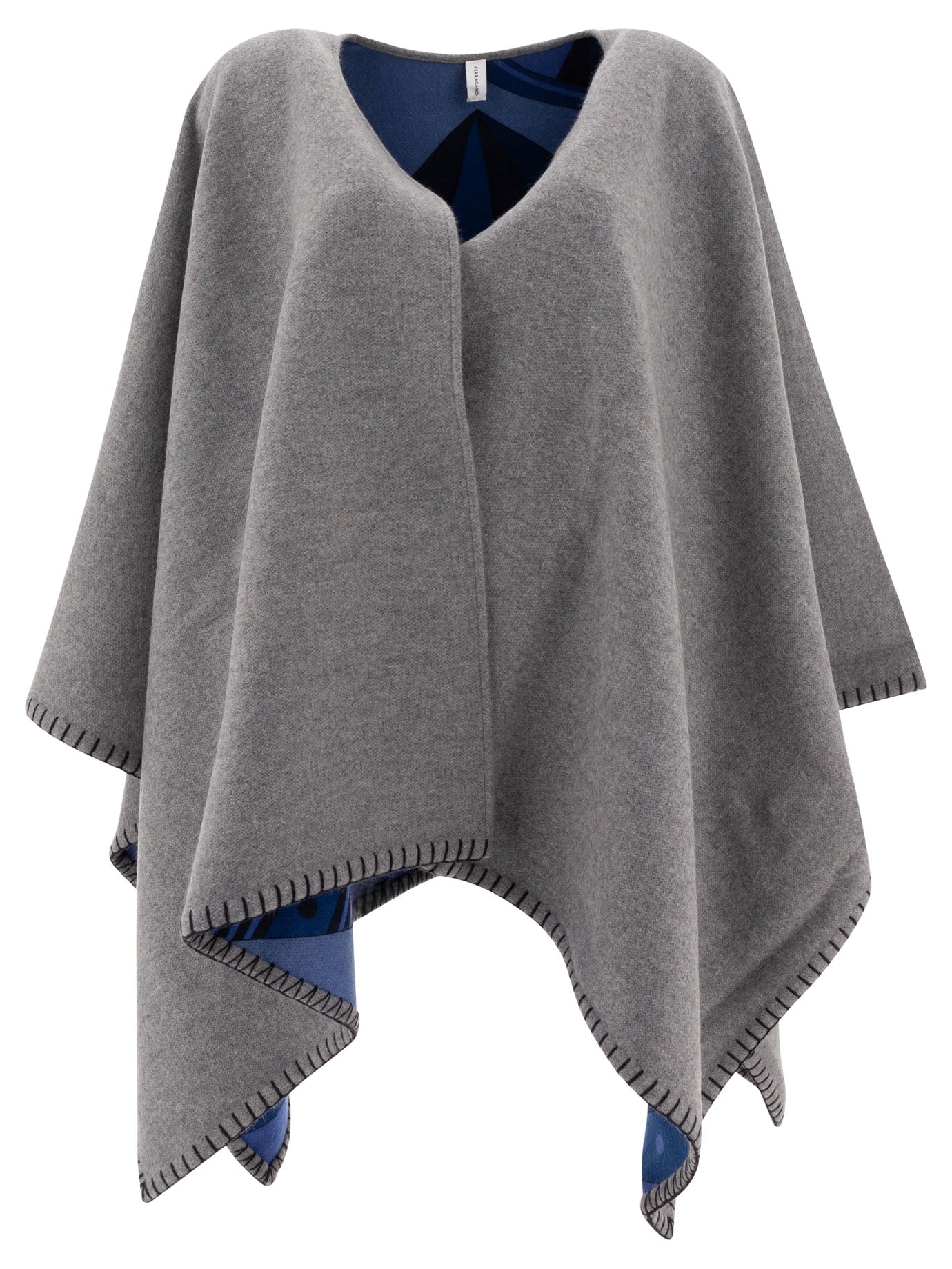 Ferragamo Elegant Cashmere-Wool Blend Jacket