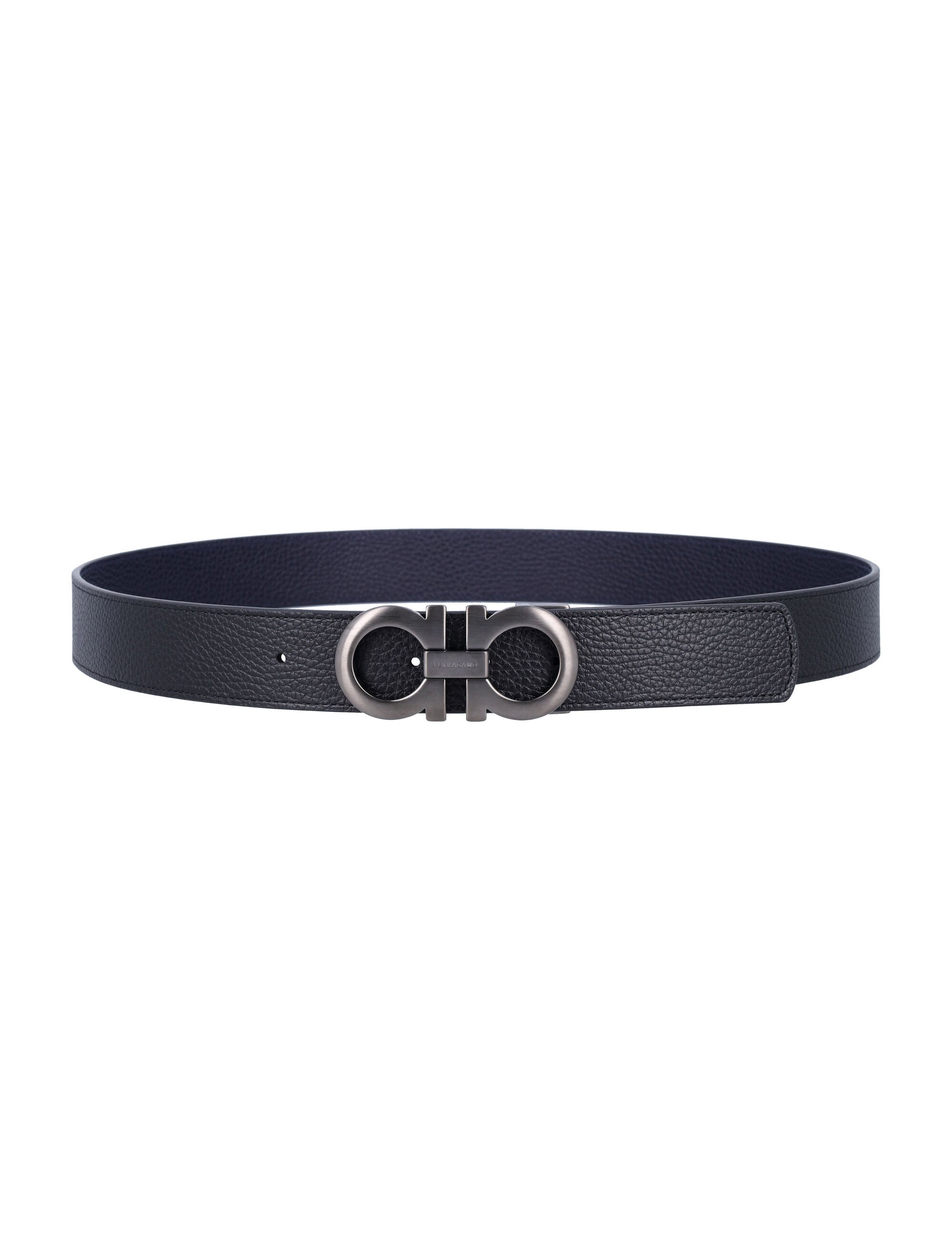 Ferragamo Reversible Adjustable Gancini Hook Belt 3 cm