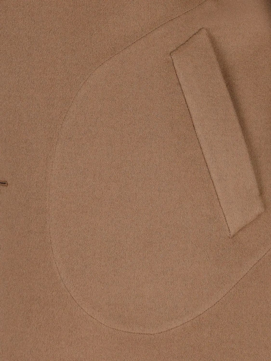 FENDI Men's Double Wool Logo Trench Coat