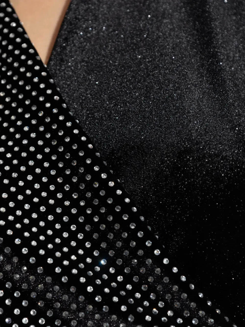 BALMAIN Velvet Top with Deep V-Neckline - Size 38