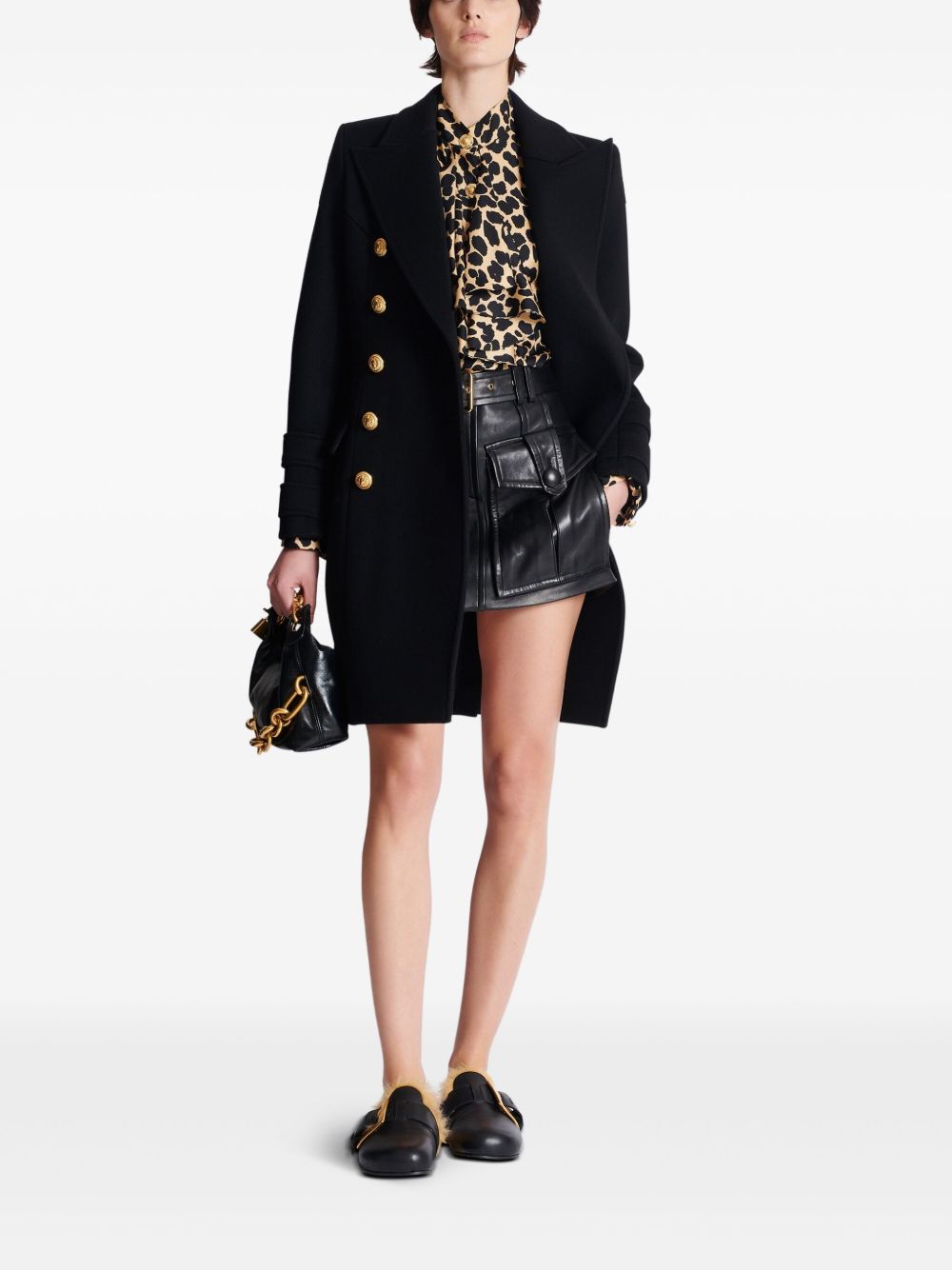 BALMAIN Silk Shirt for Women - FW25 Collection