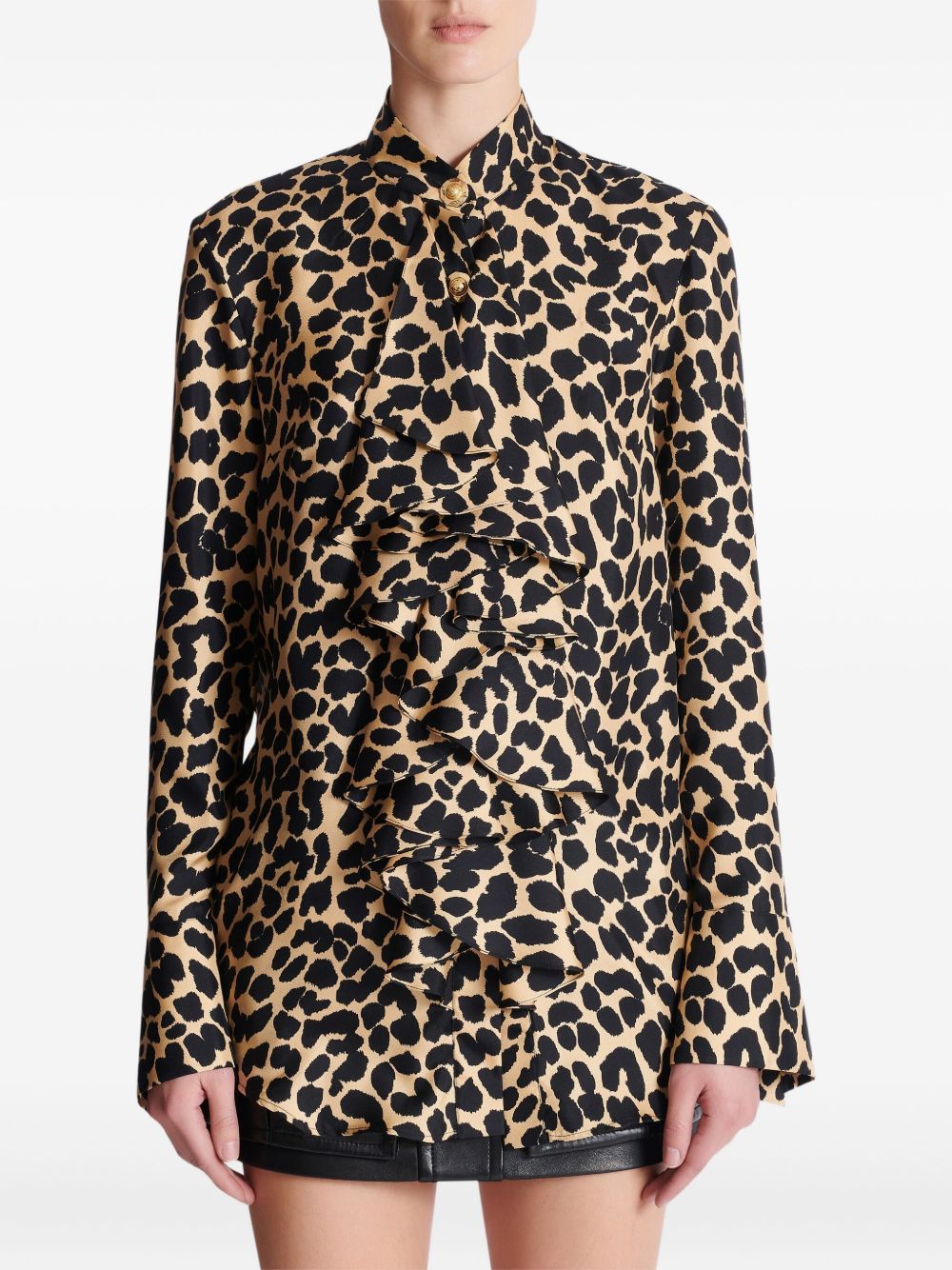 BALMAIN Silk Shirt for Women - FW25 Collection