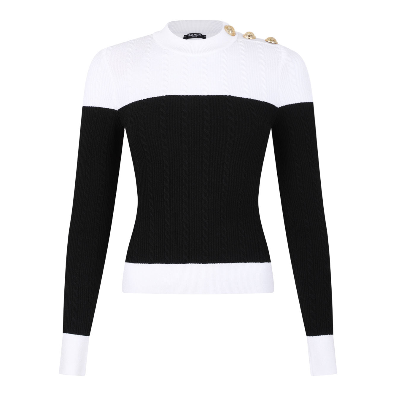 BALMAIN Elegant Viscose Top for Women - FW25 Collection