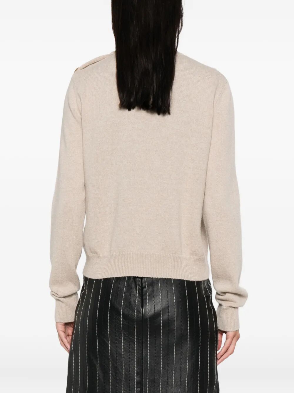BALMAIN Cashmere Blend Buttoned Sweater
