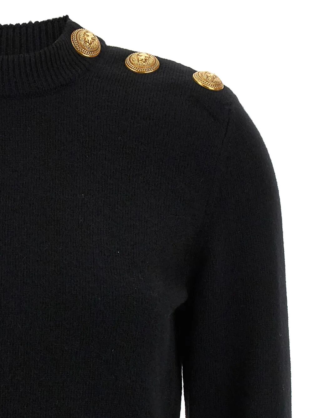 BALMAIN Cashmere Blend Buttoned Sweater