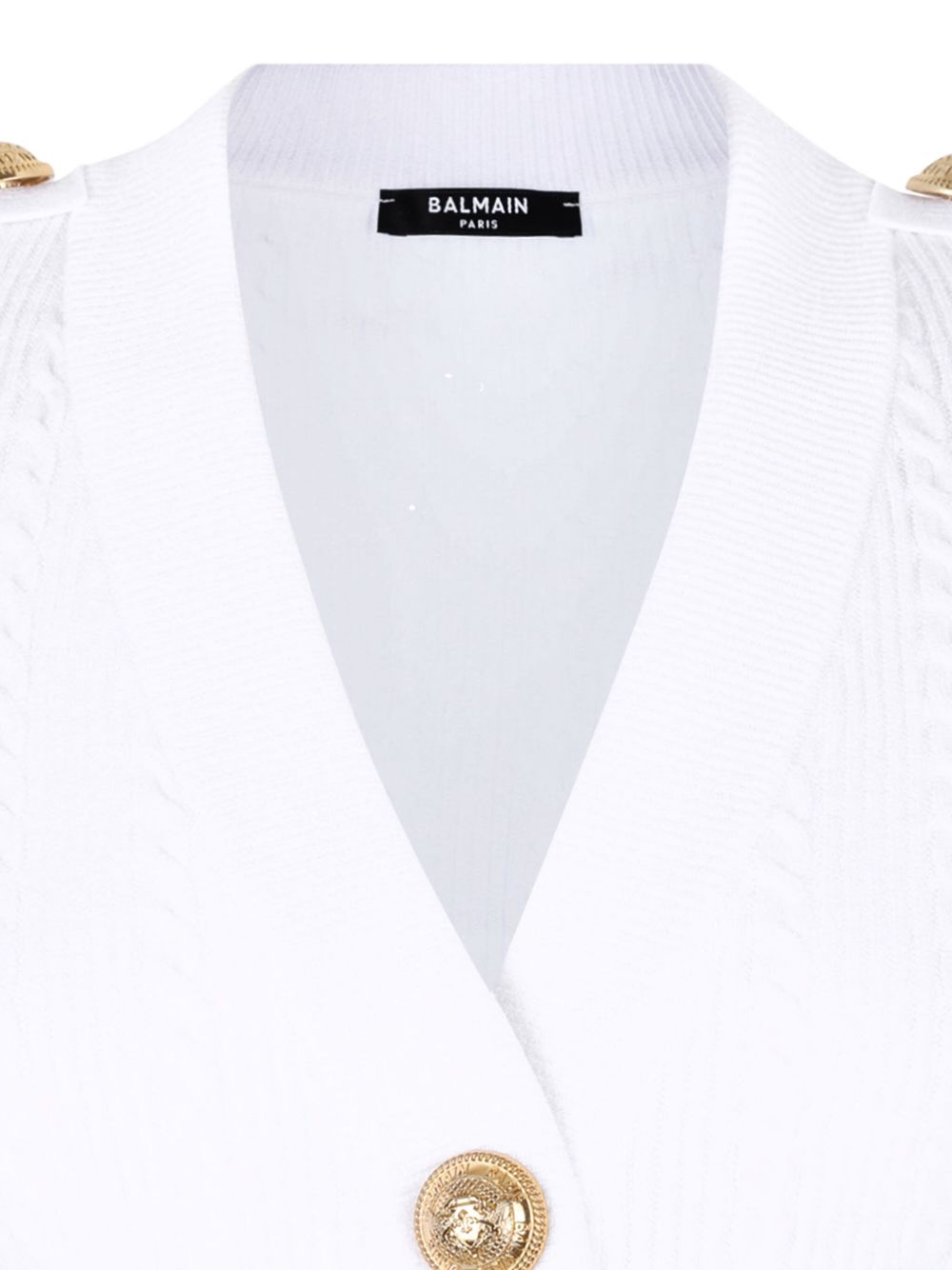 BALMAIN V-Necked Cardigan for Women - FW25 Collection