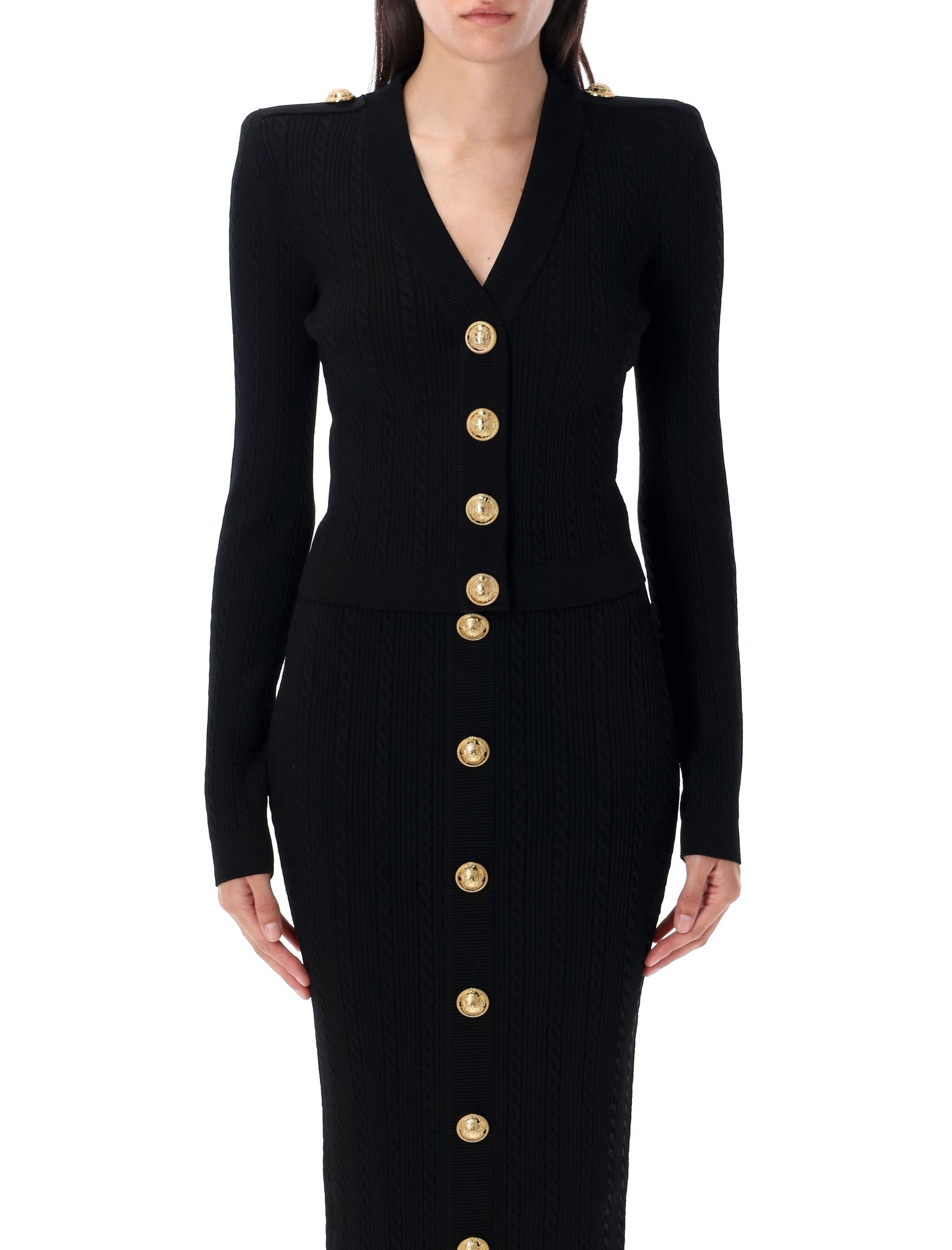 BALMAIN V-Necked Cardigan for Women - FW25