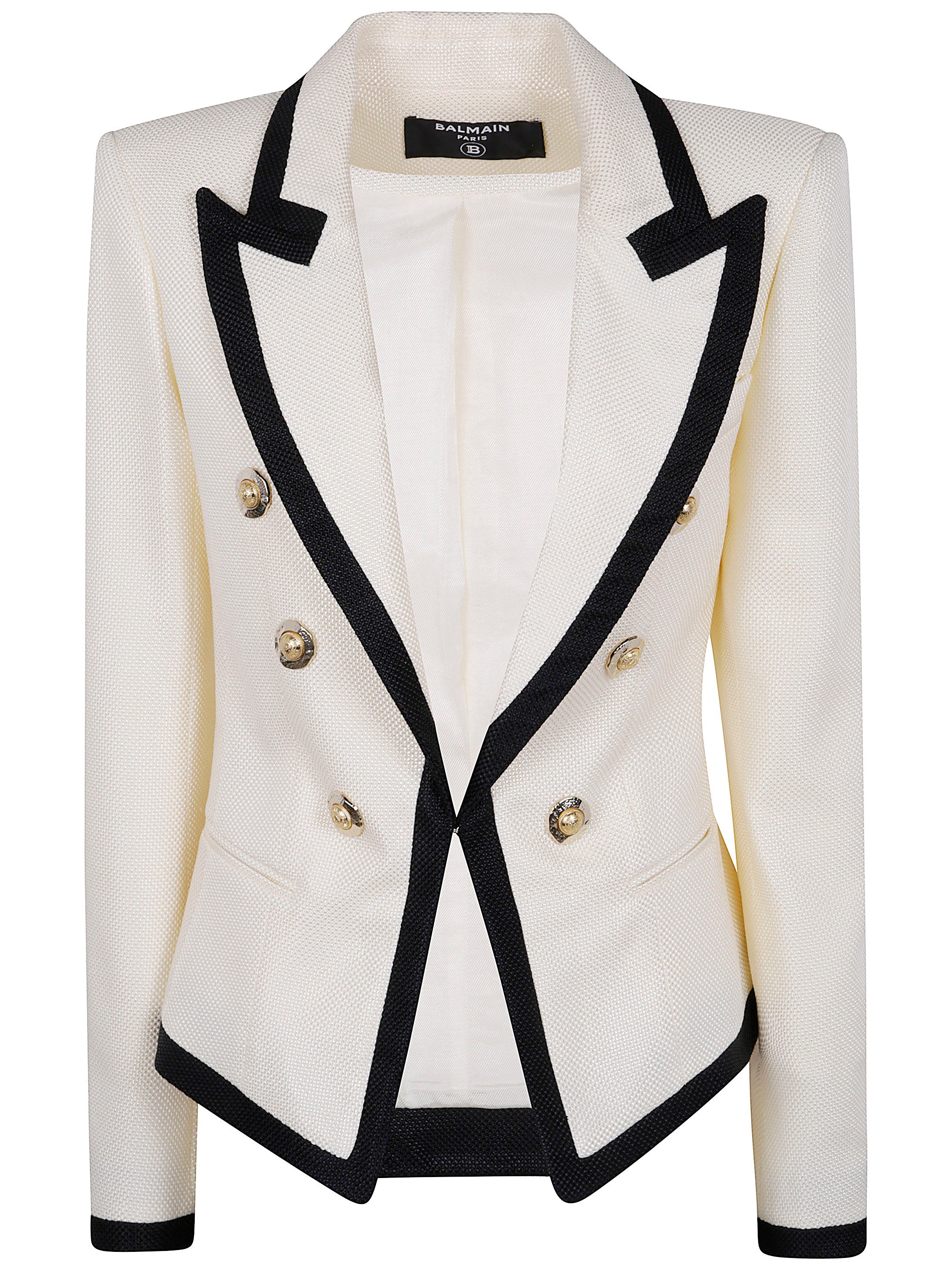 BALMAIN One Button Fitted Natte Jacket