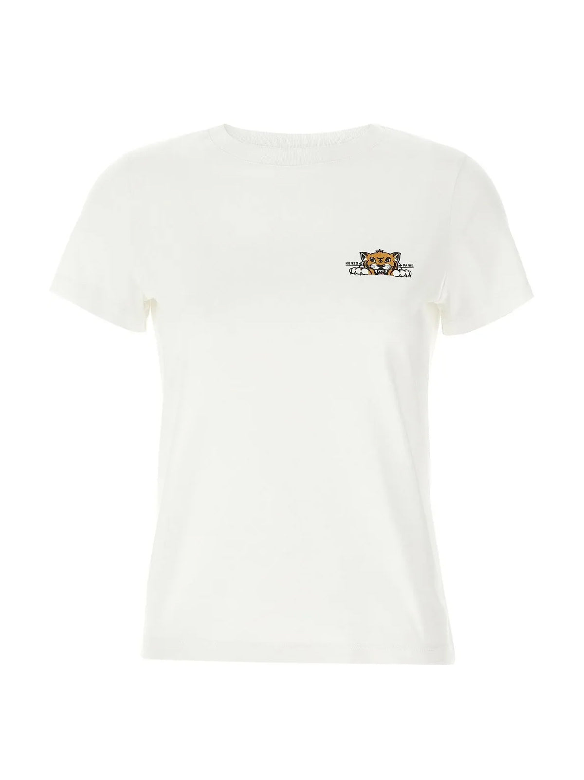 KENZO Happy Tiger Logo Short Sleeve T-Shirt for Women