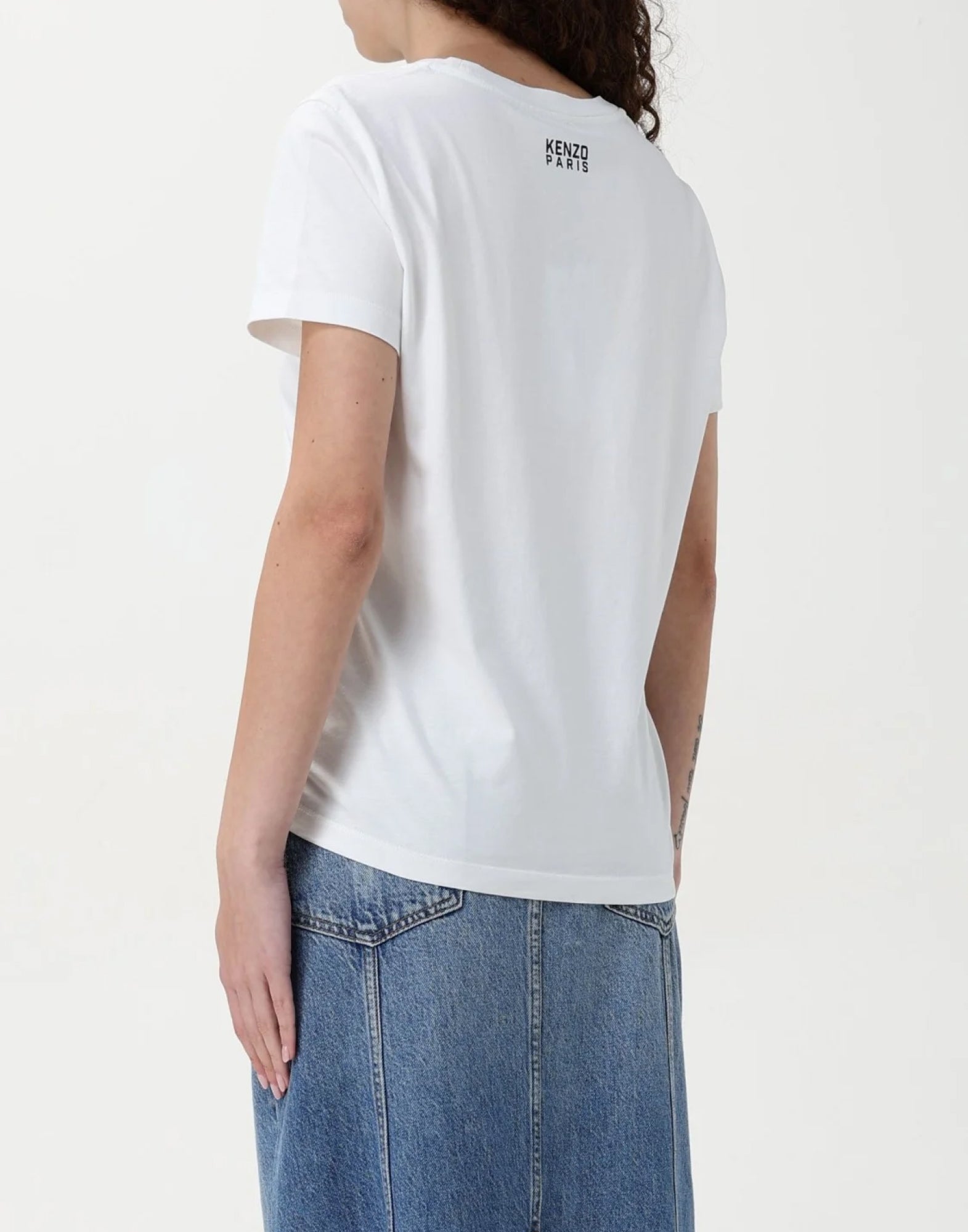 KENZO Happy Tiger Logo Short Sleeve T-Shirt for Women