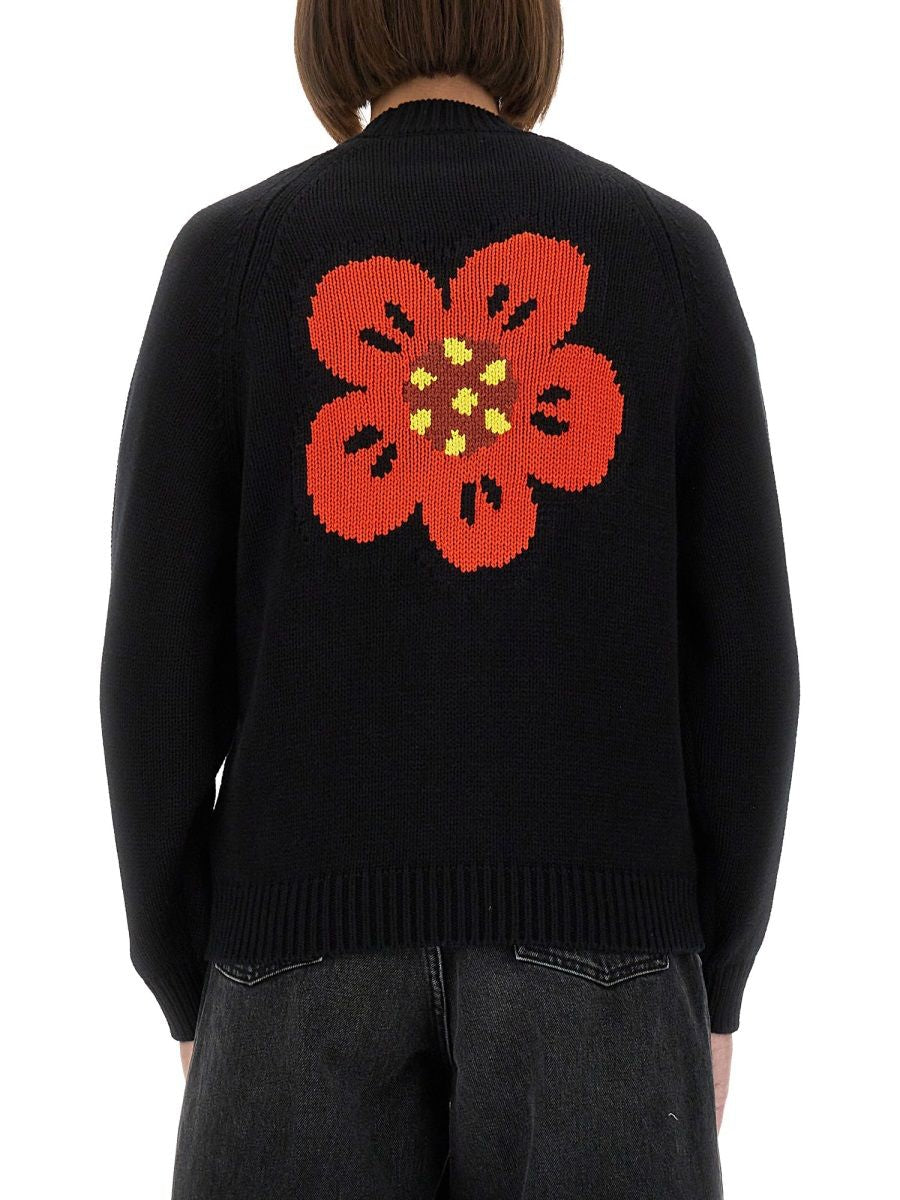 KENZO Floral Embroidered Cardigan Size S