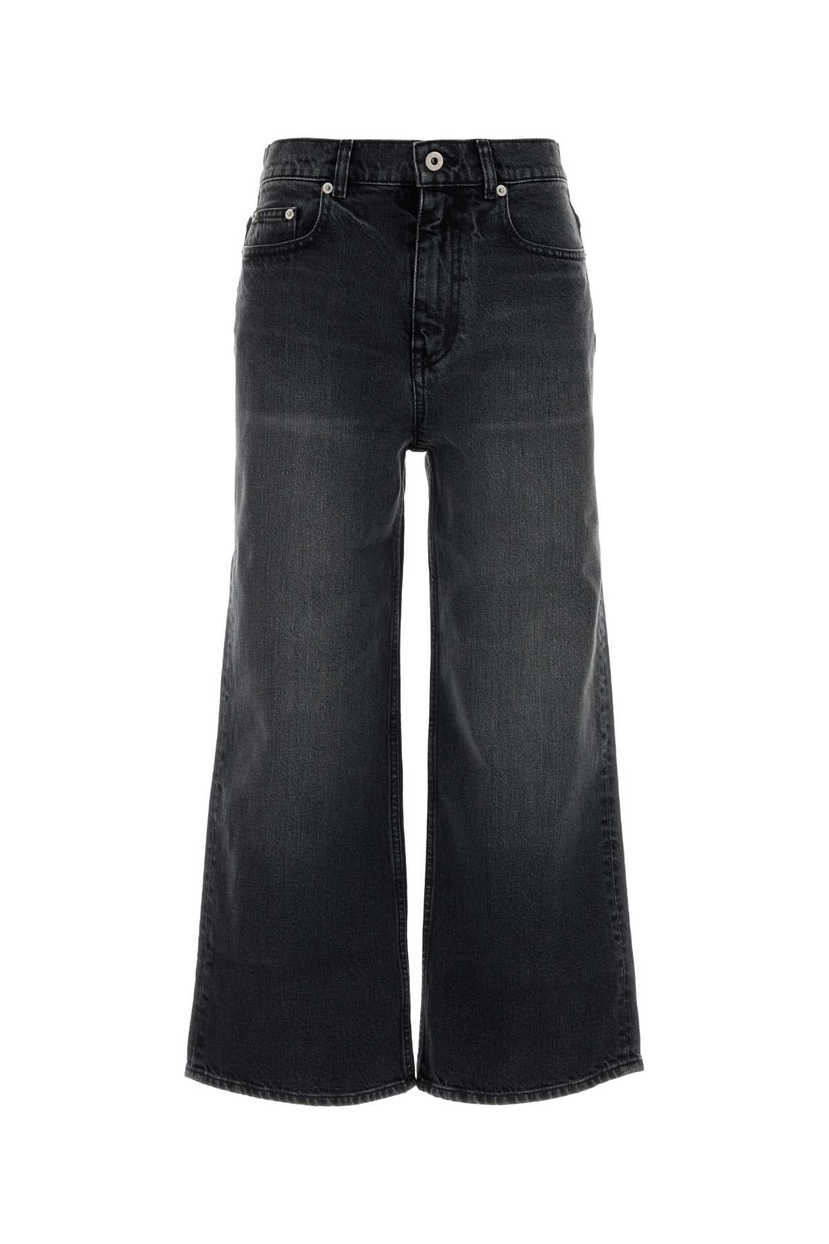 KENZO Stretch Denim Cropped Pants for Women