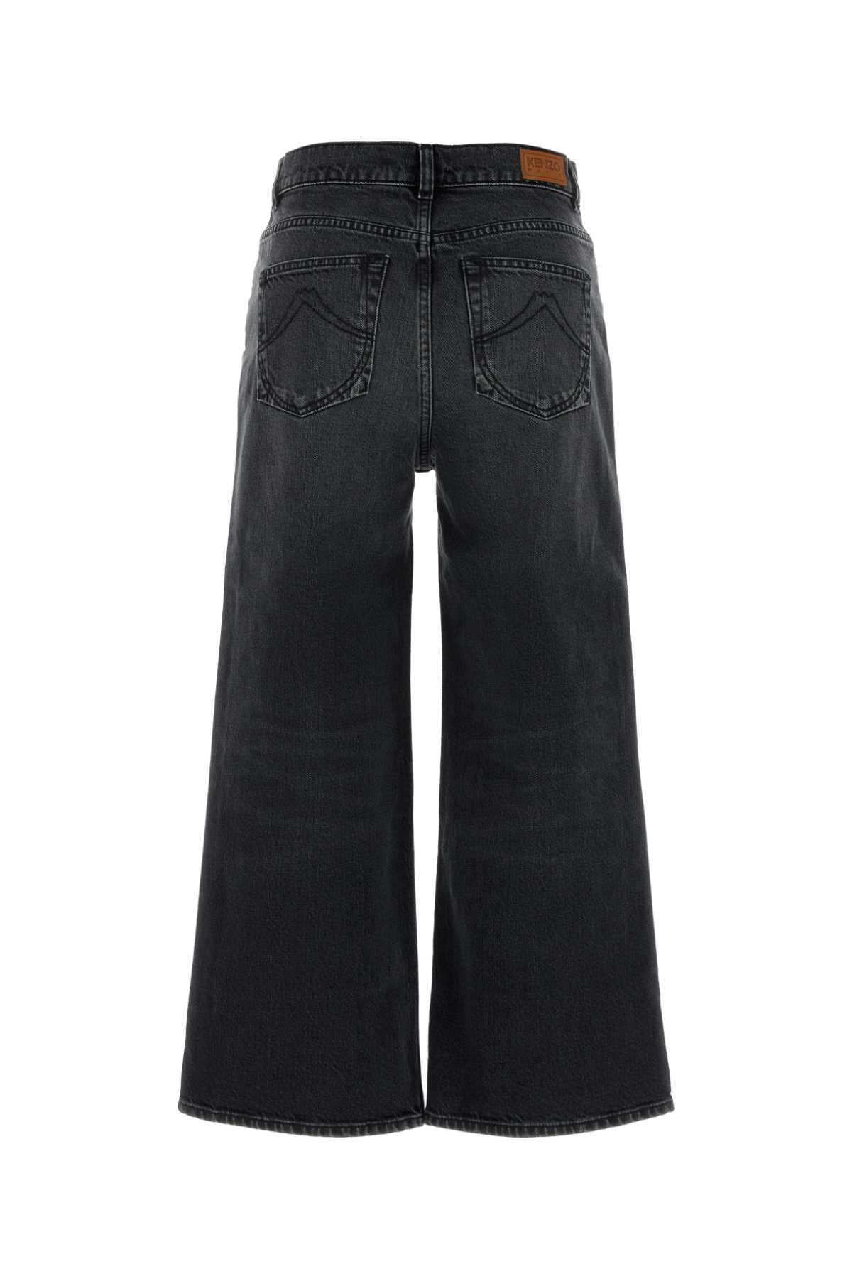 KENZO Stretch Denim Cropped Pants for Women