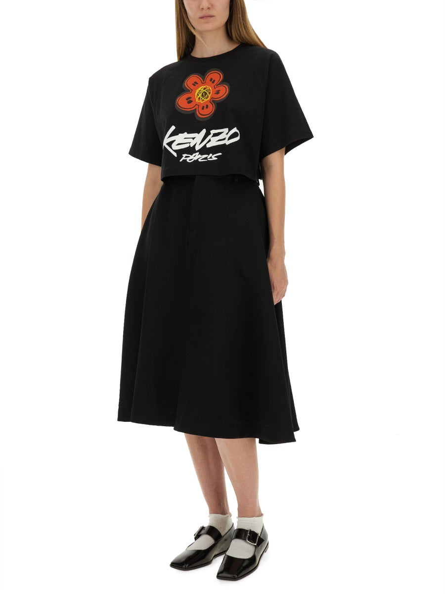 KENZO Futura Mini Cropped T-Shirt