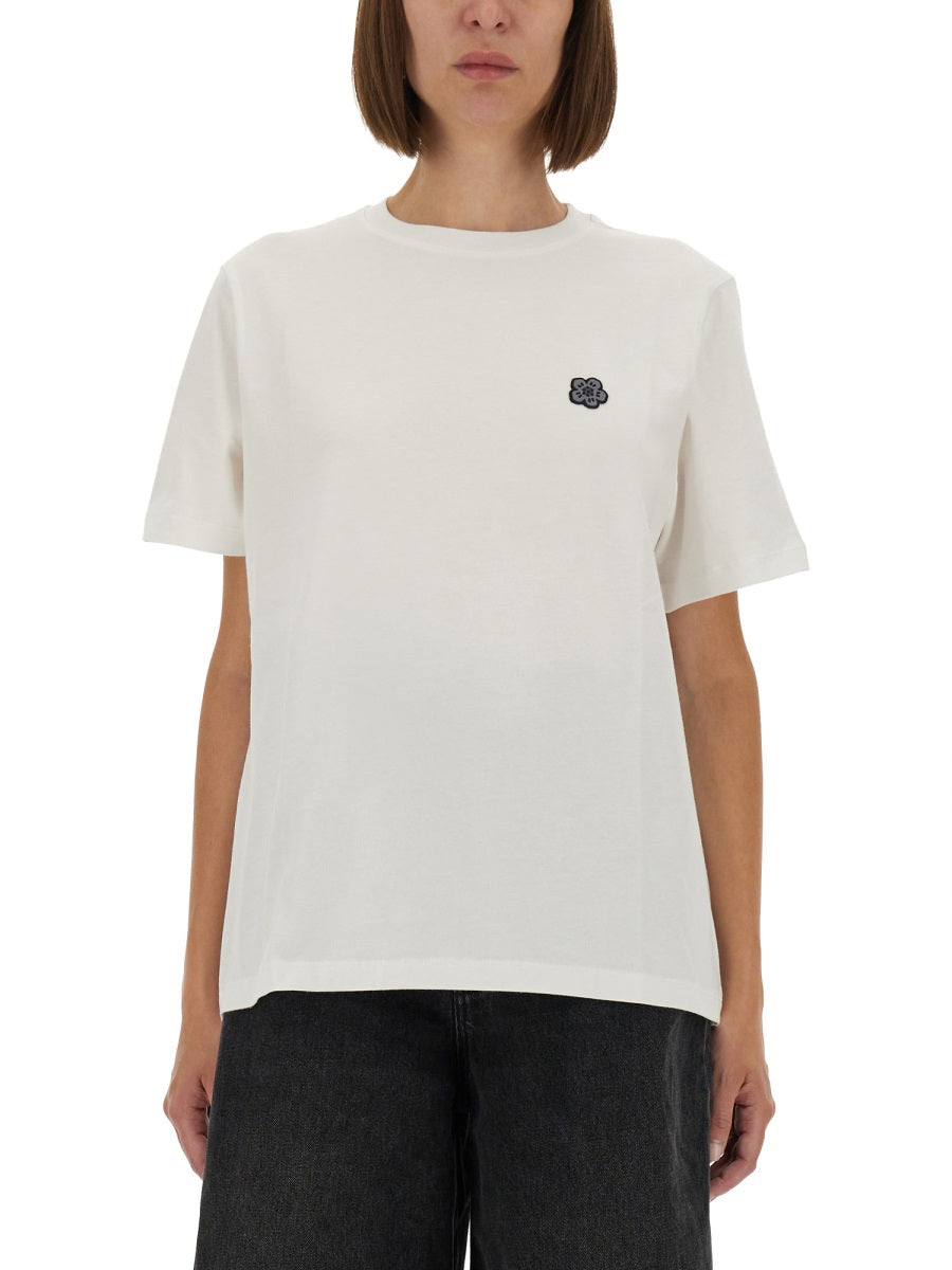 KENZO Relaxing T-Shirt with Embroidered Boke Flower