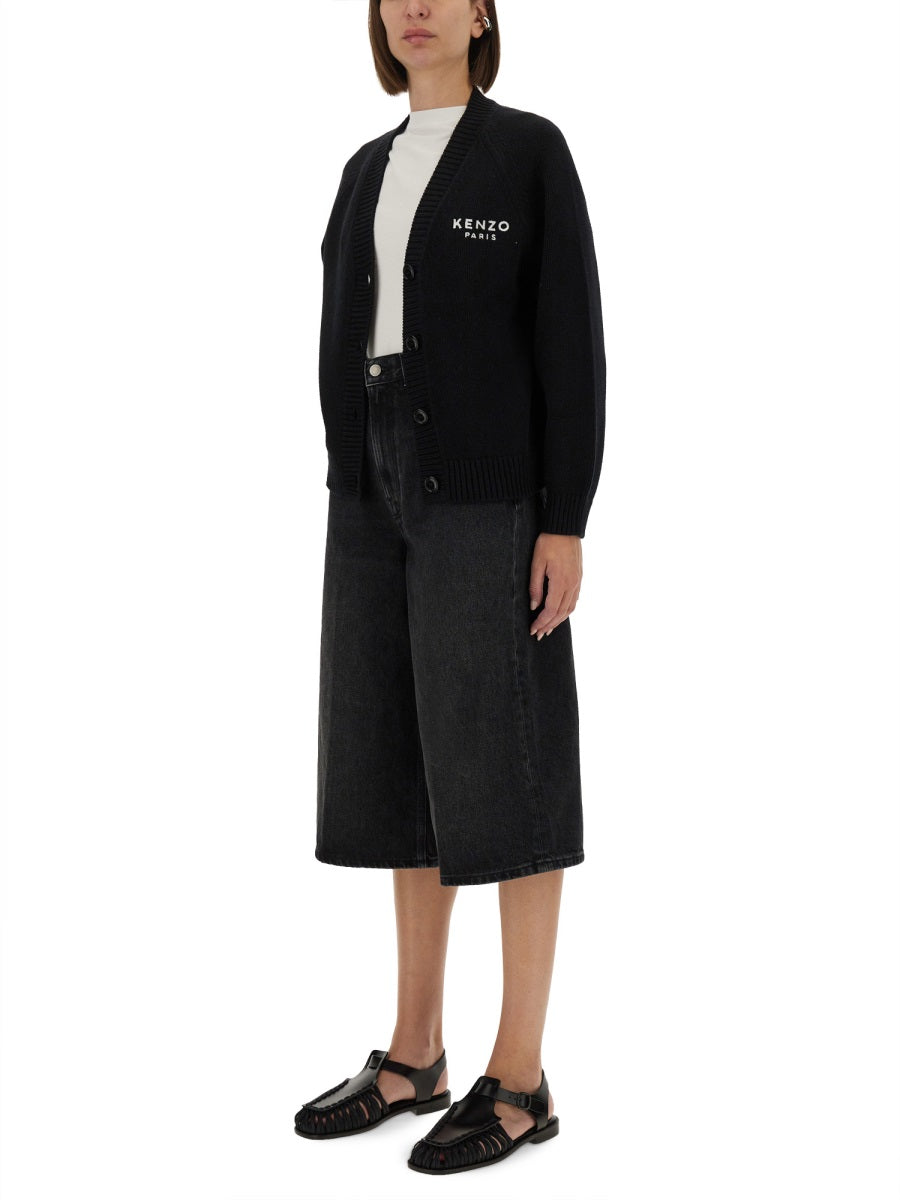 KENZO Relaxing T-Shirt with Embroidered Boke Flower