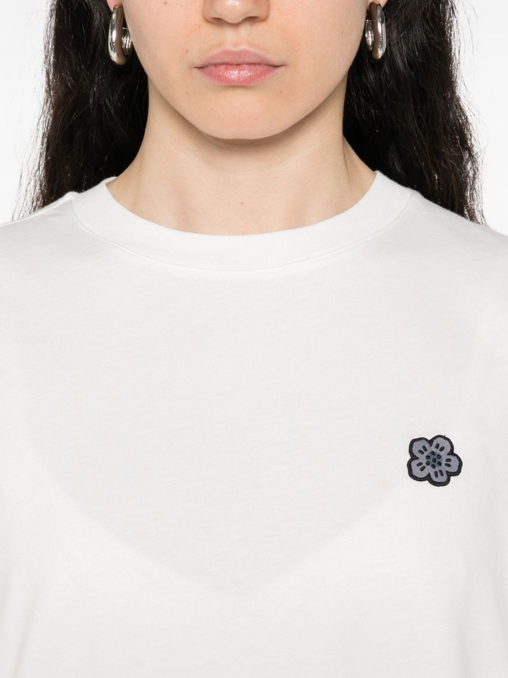 KENZO Relaxing T-Shirt with Embroidered Boke Flower