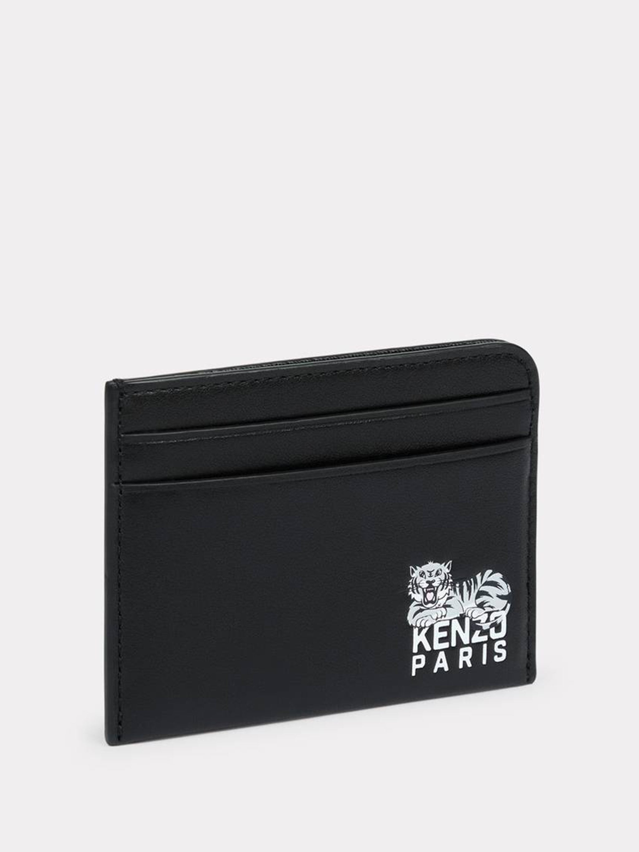 KENZO Mini Happy Tiger Leather Card Holder