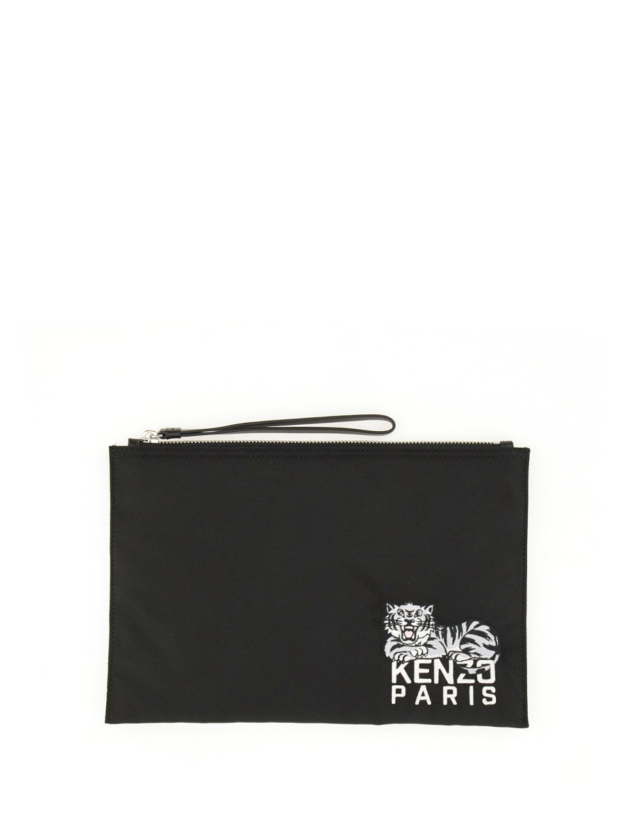 KENZO Large Happy Tiger Clutch