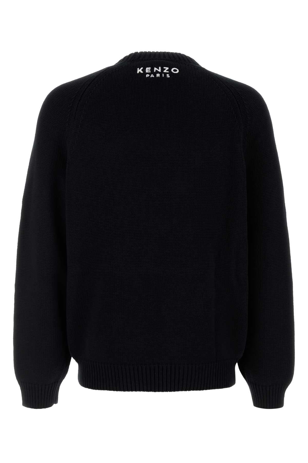KENZO Crewneck Sweater with Boke Flower Motif - Size M