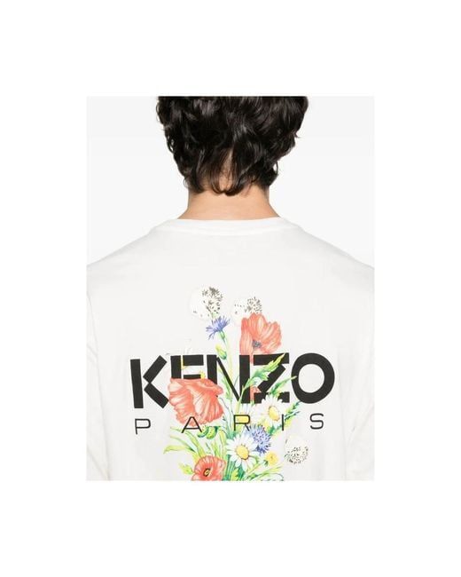 KENZO Organic Cotton Archive Bouquet Print T-Shirt - Men’s FW25 Collection
