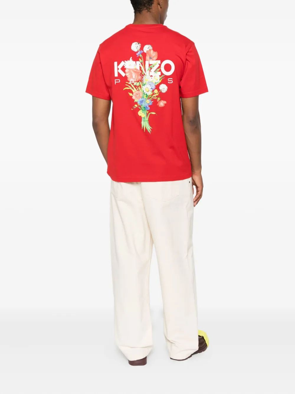KENZO Archive Bouquet Print Cotton T-Shirt - Men’s FW25