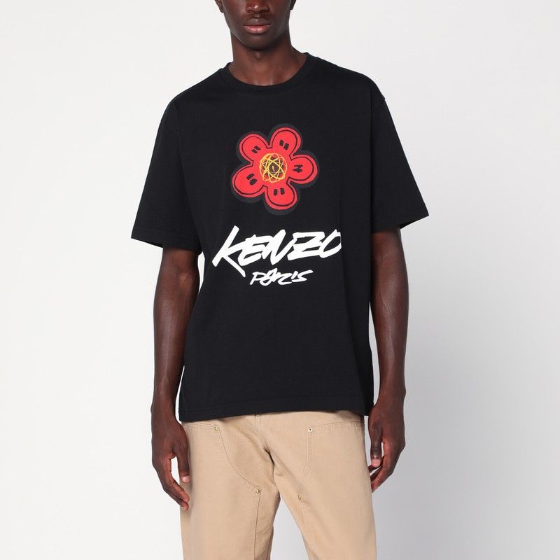 KENZO Crew Neck Graphic T-Shirt X Futura 2000