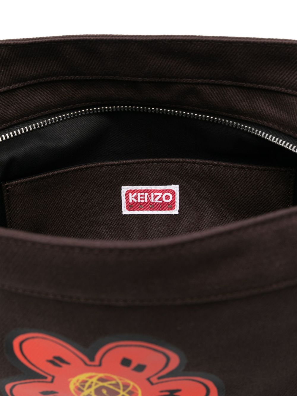 KENZO Logo Cotton Crossbody Handbag
