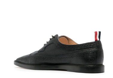 THOM BROWNE Pointed-Toe Leather Brogues - SS24 Collection