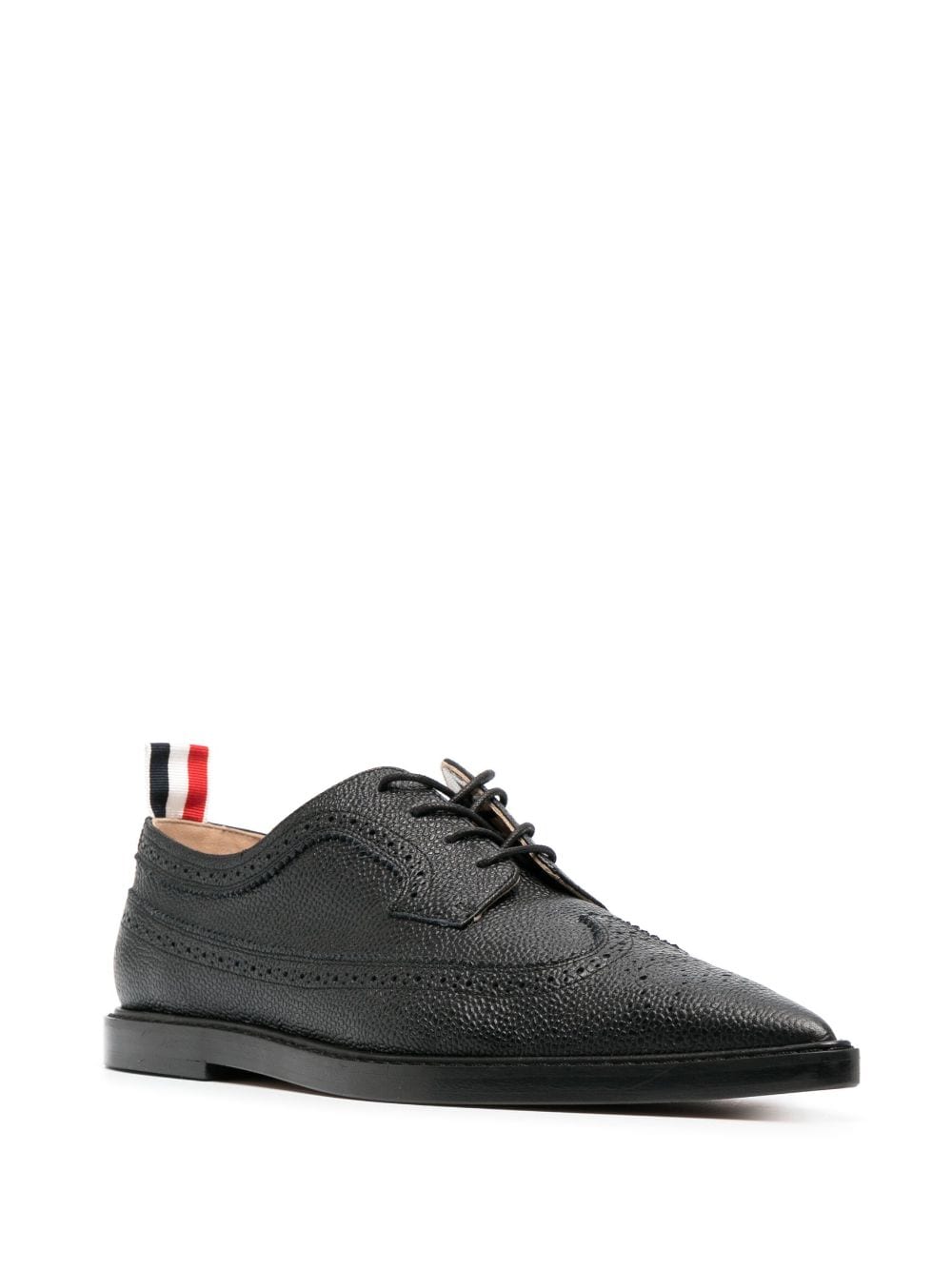 THOM BROWNE Pointed-Toe Leather Brogues - SS24 Collection