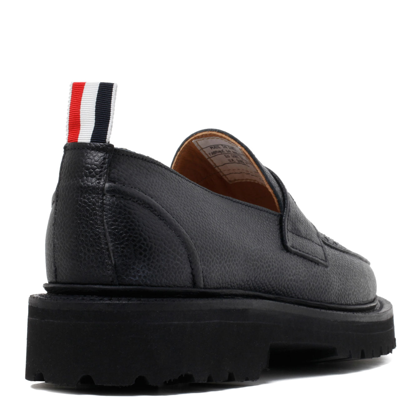 THOM BROWNE 100% Leather Flat Shoes for Women