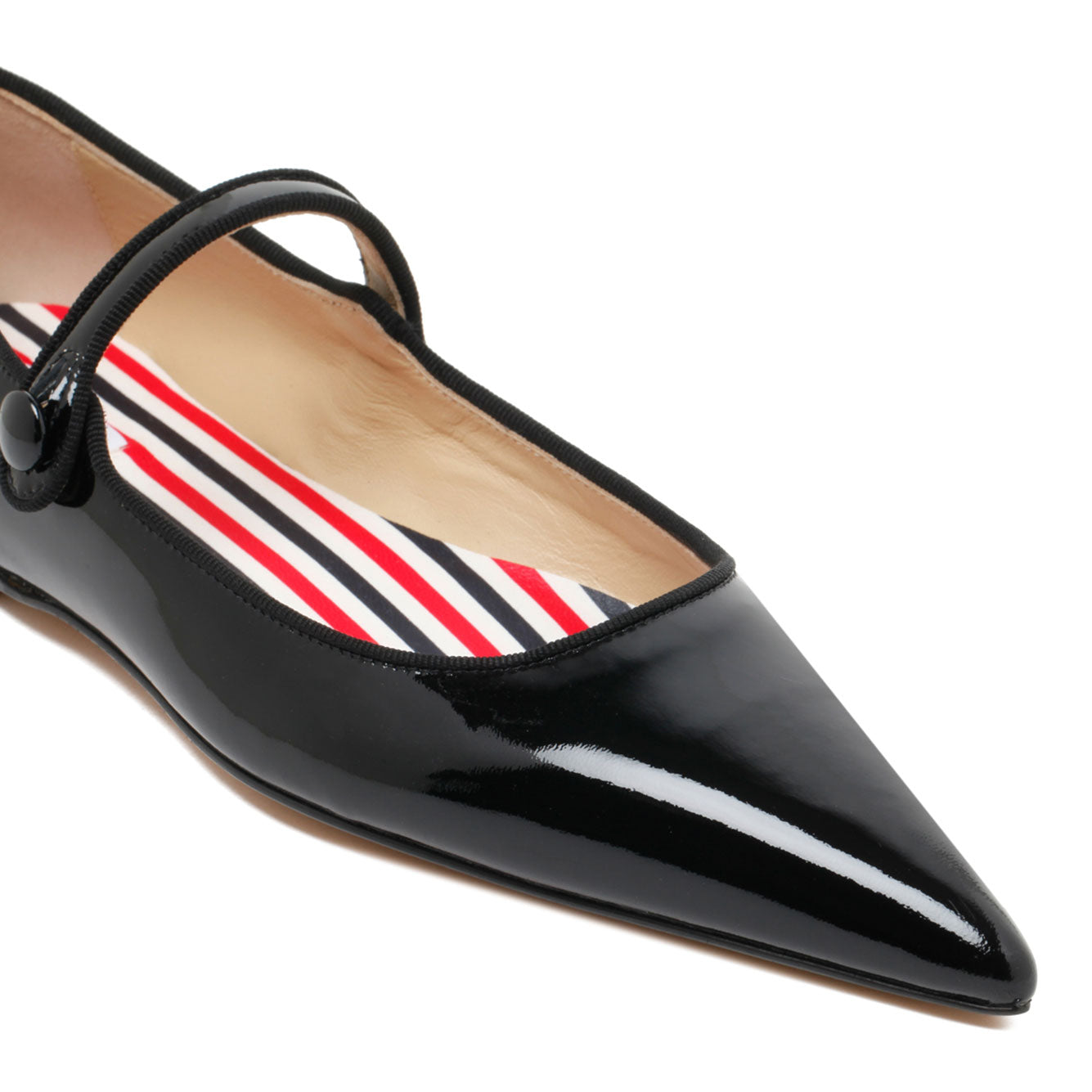 THOM BROWNE 100% Leather Flat Shoes