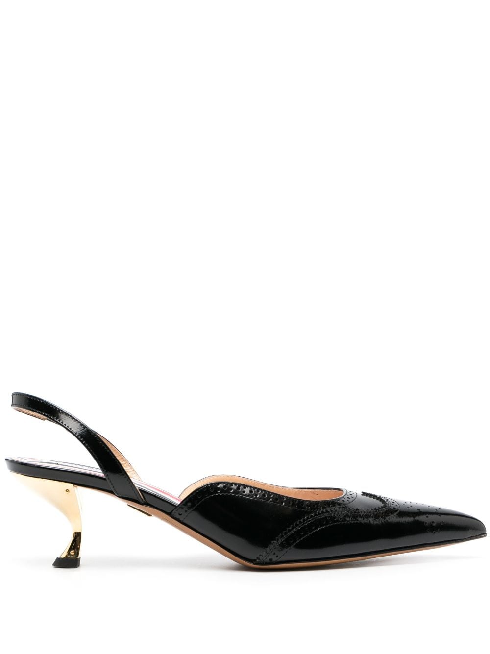 THOM BROWNE 100% Leather Pointed-Toe Pumps