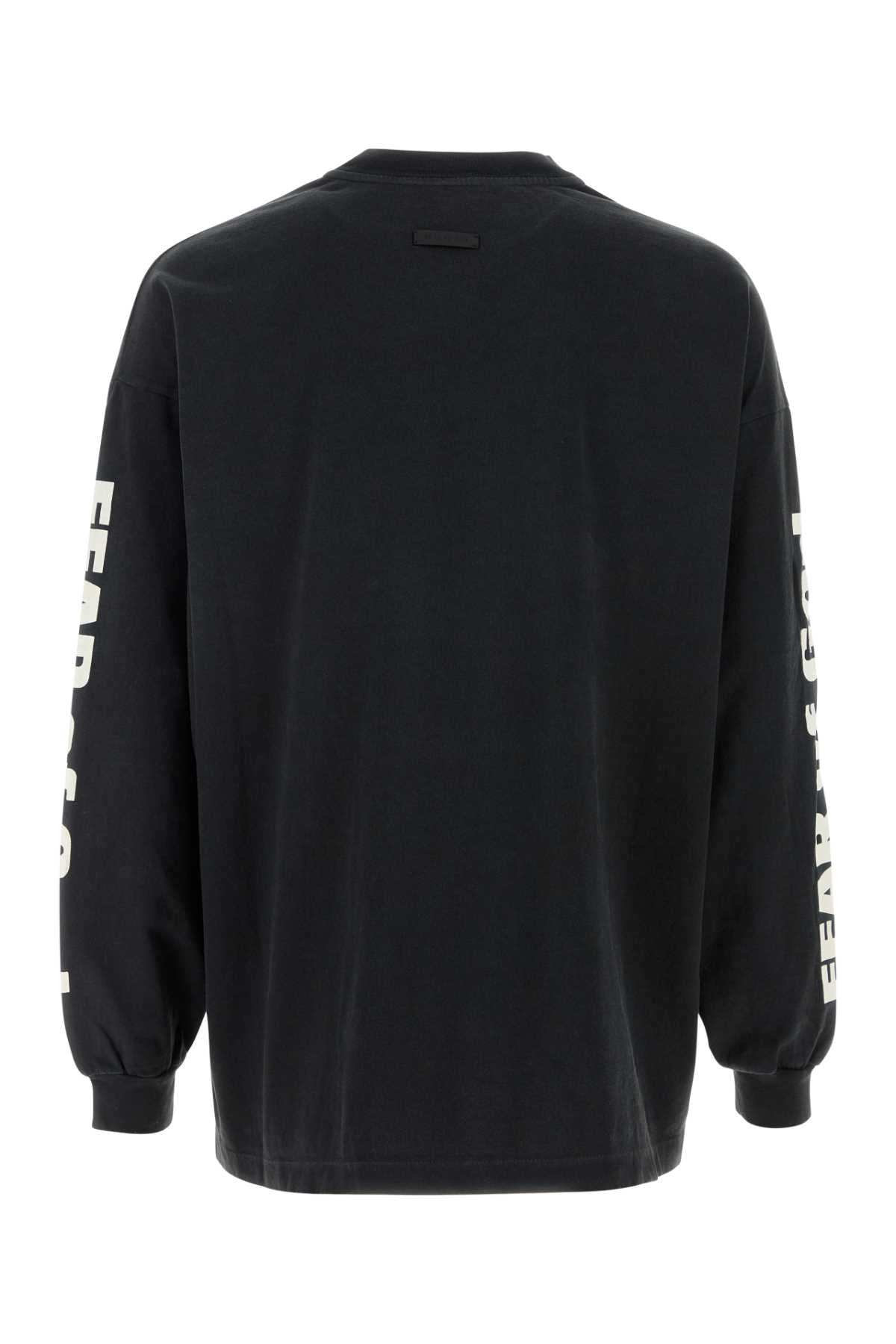 FEAR OF GOD Relaxed Fit Washed Effect Sweater with Logo Prints