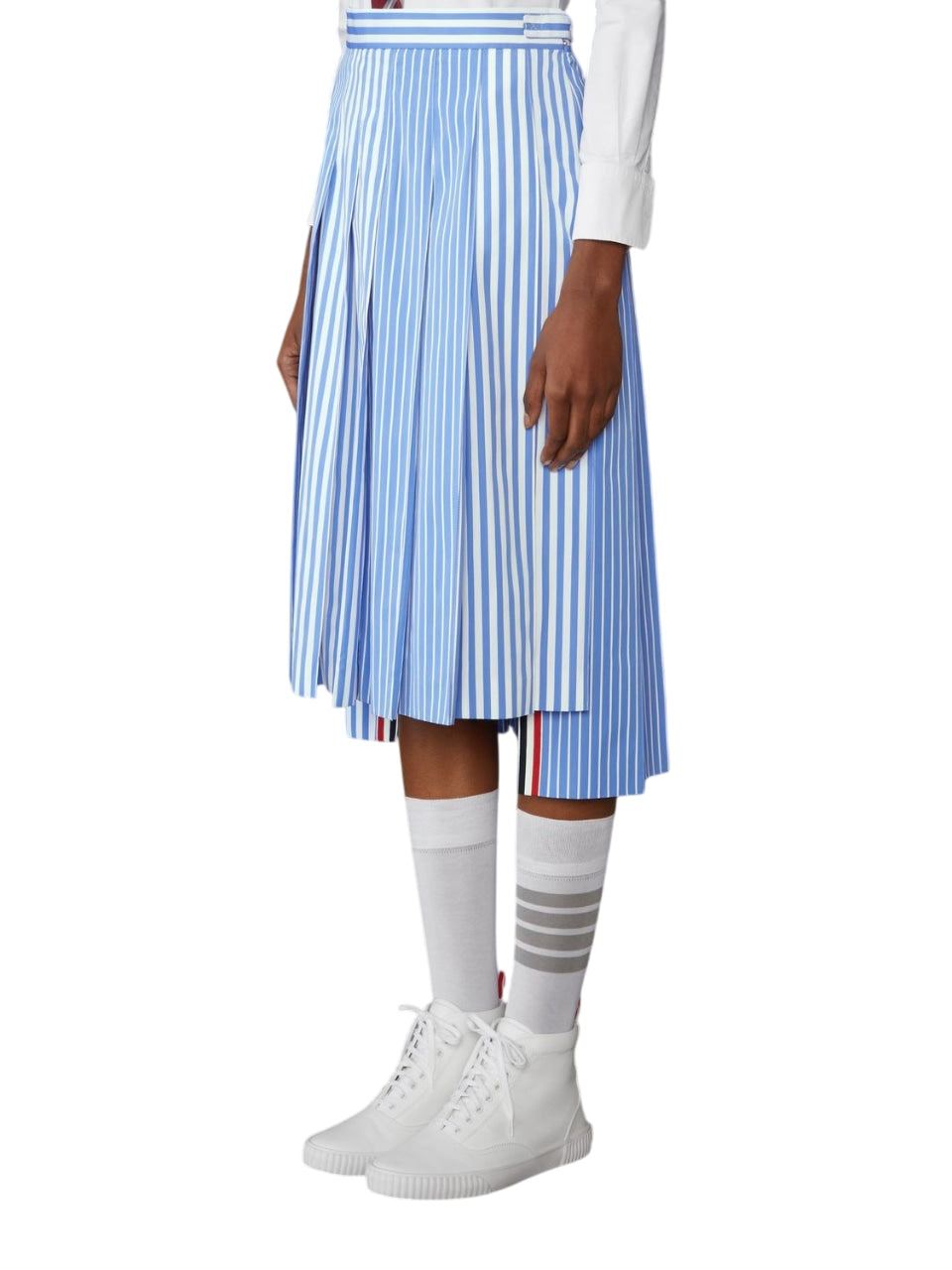 THOM BROWNE Pleated Mini Skirt