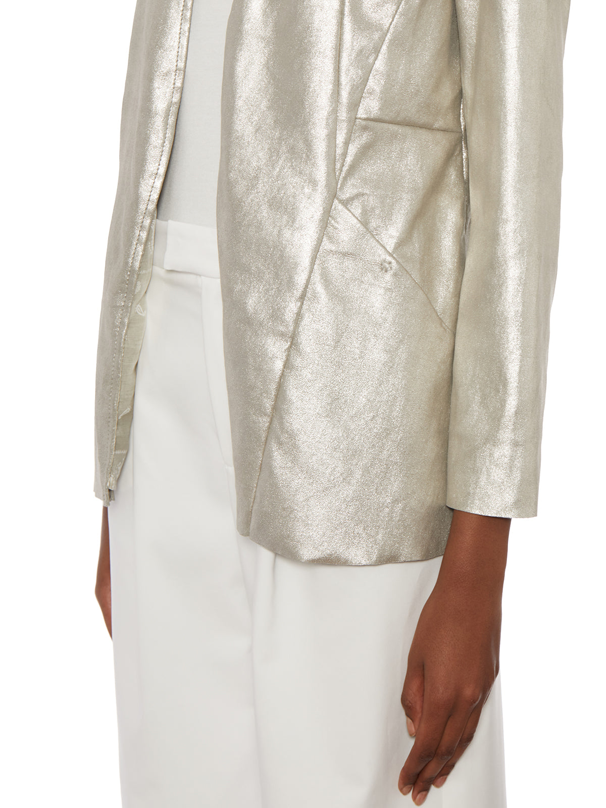 GIORGIO BRATO Stylish Women's Stretch Leather Jacket Size 40