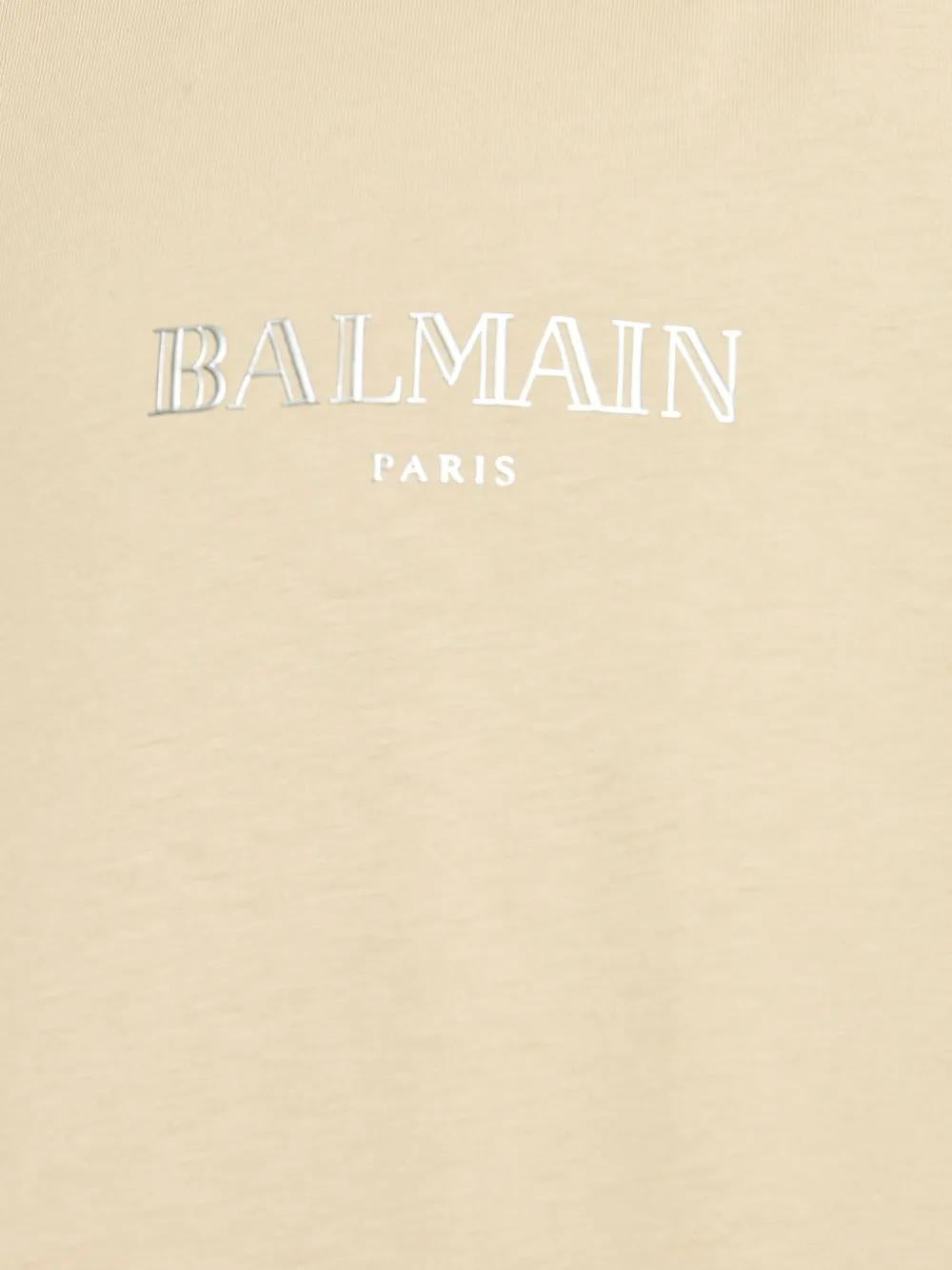 BALMAIN Logo-Printed Crew Neck Tee