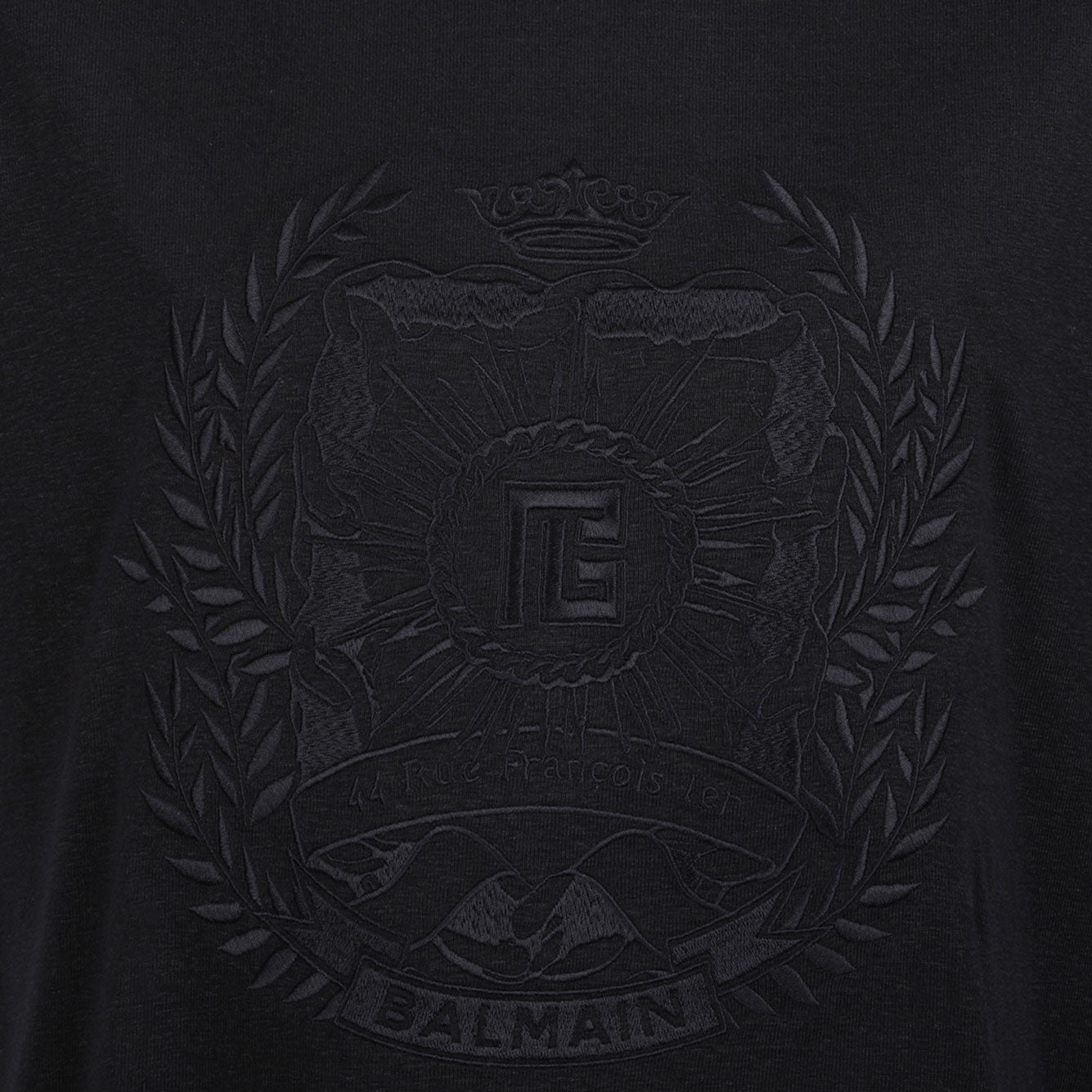 BALMAIN Linen-Blend T-Shirt for Men - FW25 Collection