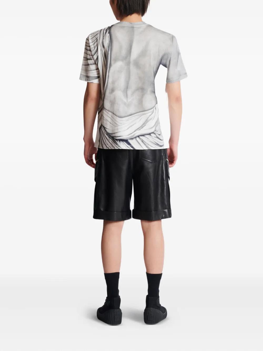BALMAIN Cotton Graphic Tee for Men - FW25 Collection